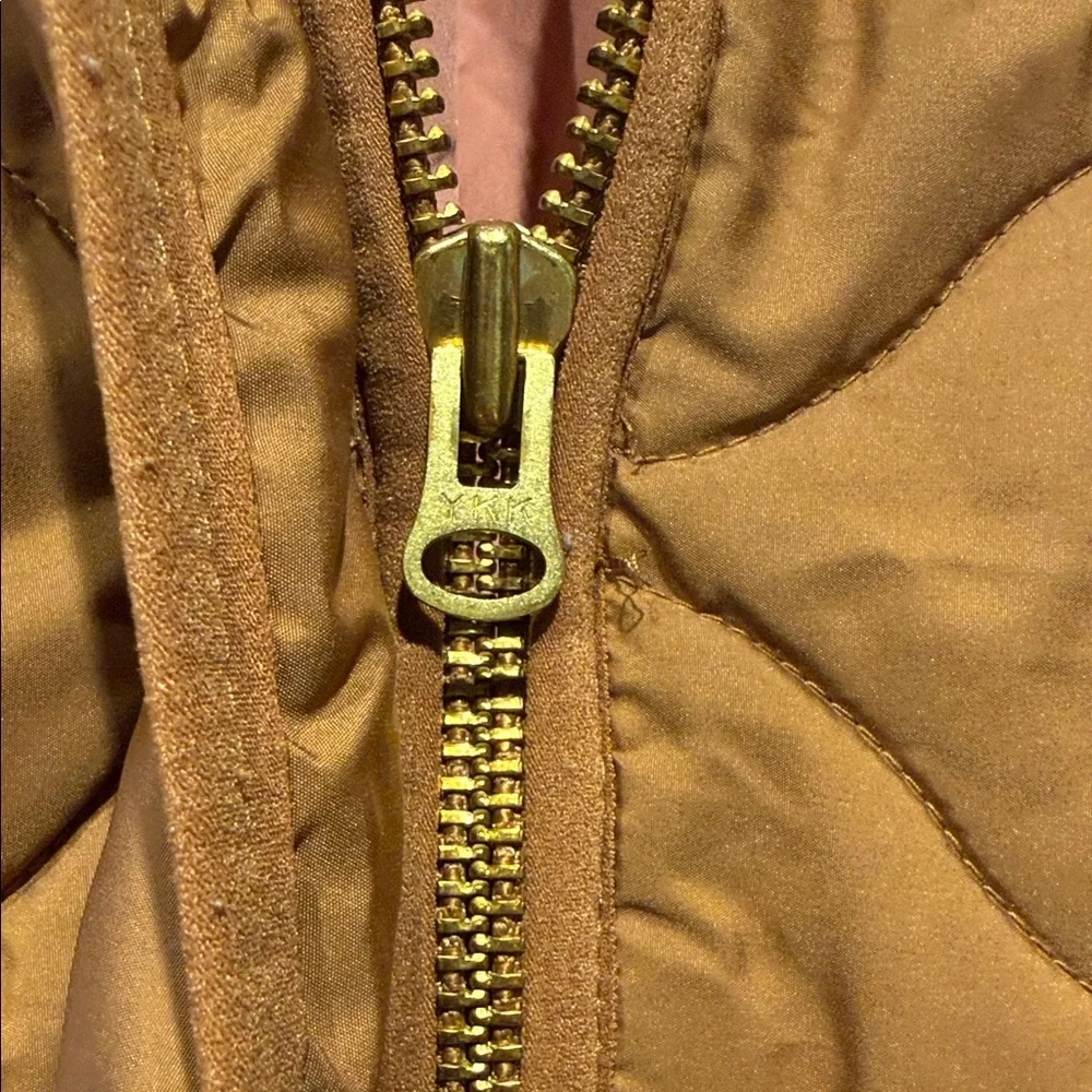 J. Crew Women's Signature Puffer Quilted Jacket - Orange Medium Tall